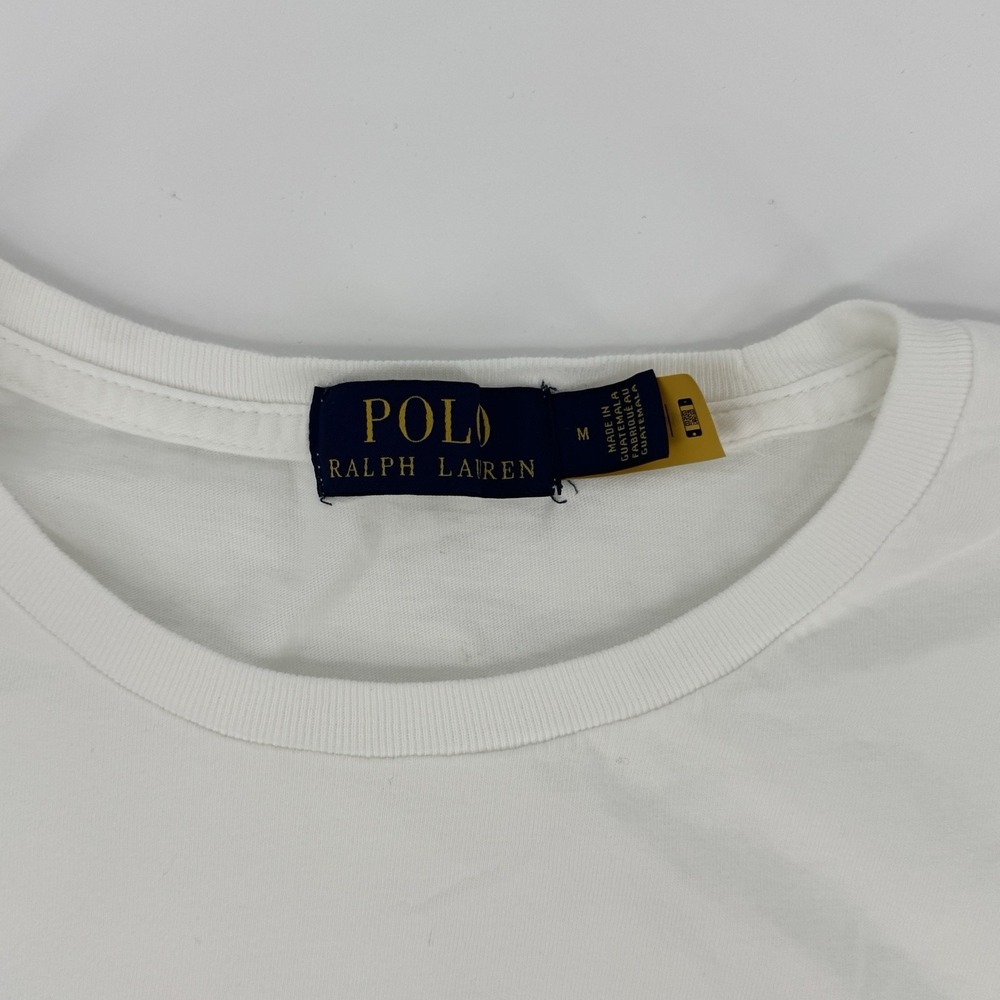 Ralph Lauren Polo Bear T-Shirt US-93 Fireman Bear Graphic White Tee Men's Medium - Picture 4 of 9
